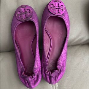 Tory Burch Women's Vibrant Purple Flats